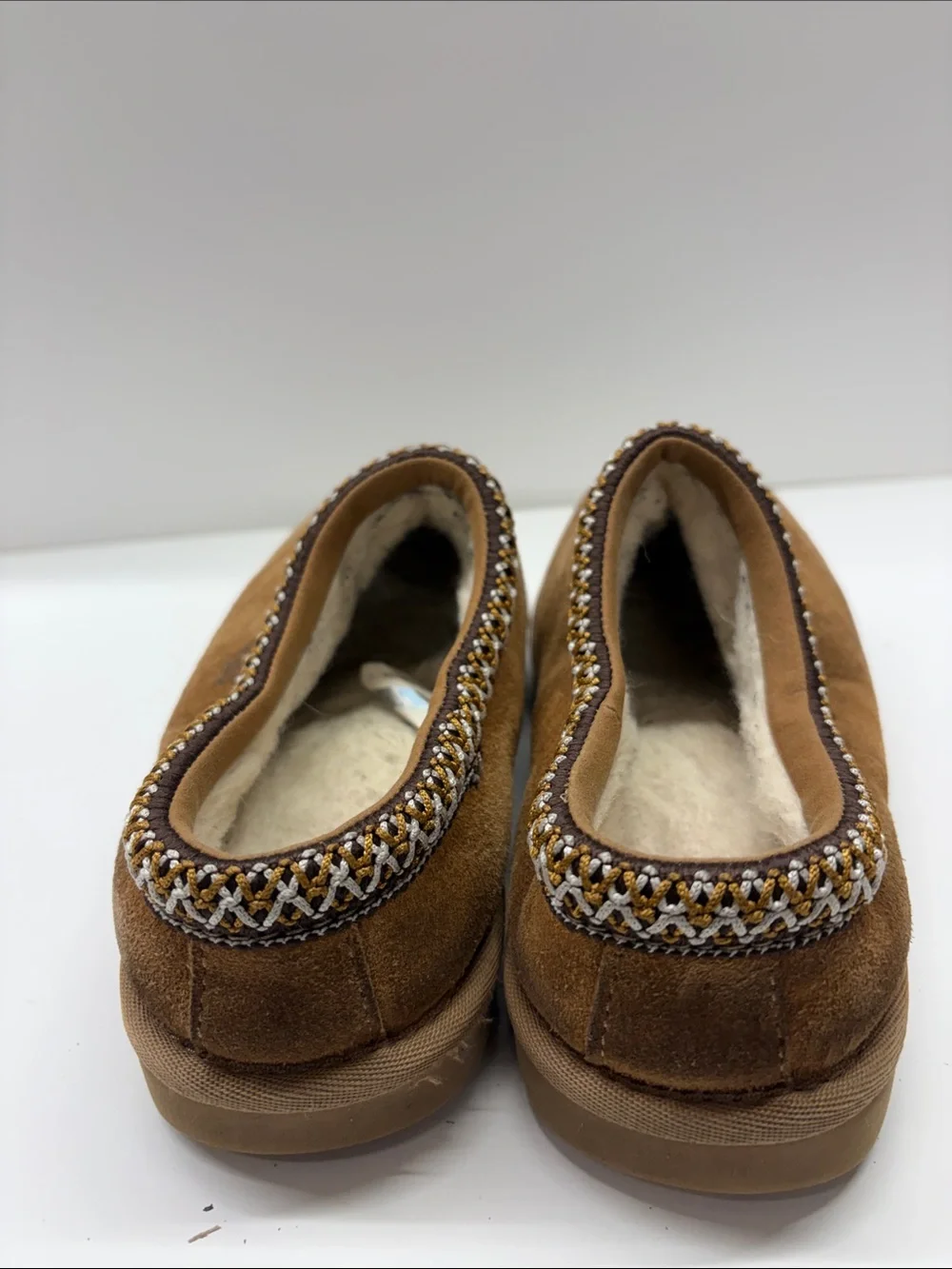 Used UGG Suede Shearling Slip-on Clog Size 4
